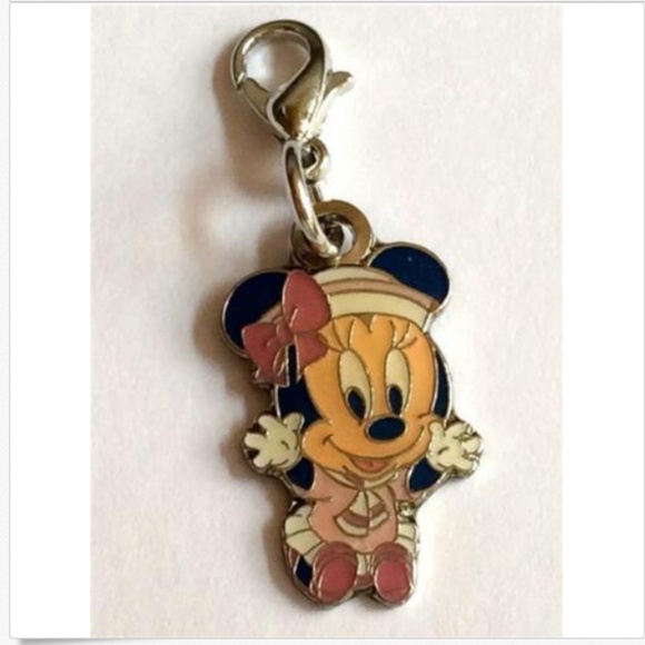 Disney Minnie Mouse Charm Clip Bracelet ZipperPull - Picture 1 of 9